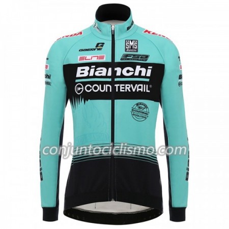 Maillot mangas largas 2018 Bianchi Countervail N001
